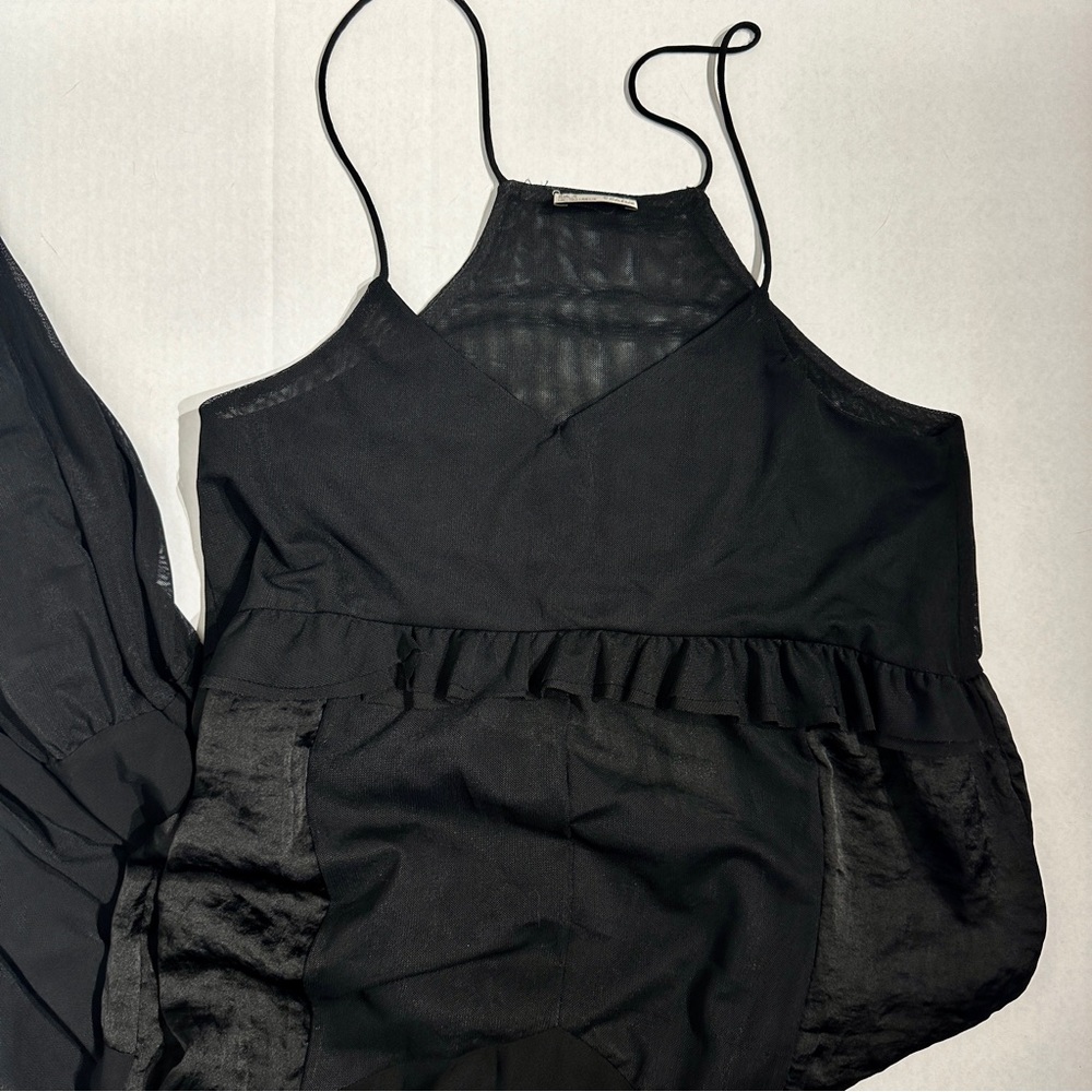 Zara Collection Maxi Patchwork Sheer Slip Dress - Picture 11 of 16